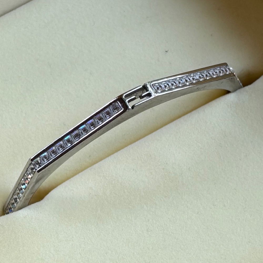 Silver & Crystal Fendi Bracelet